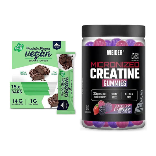 Muskelaufbau-Set: Multipower Vegan Protein + Weider Micronized – alle enthaltenen Artikel
