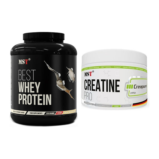 MST Muskelaufbau-Set: Best Whey Protein + Creatin Pro CREAPURE – alle enthaltenen Artikel