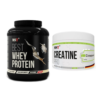 Muskelaufbau-Set: MST Best Whey Protein + MST Creatin Pro CREAPURE – alle enthaltenen Artikel