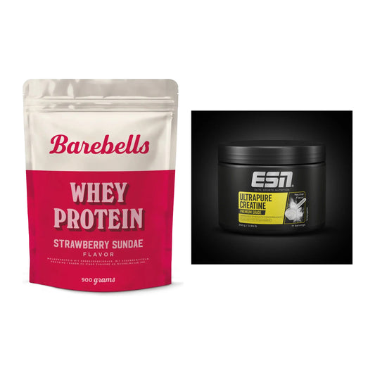 Muskelaufbau-Set: Barebells Whey Protein + ESN Ultrapure Creatine – alle enthaltenen Artikel