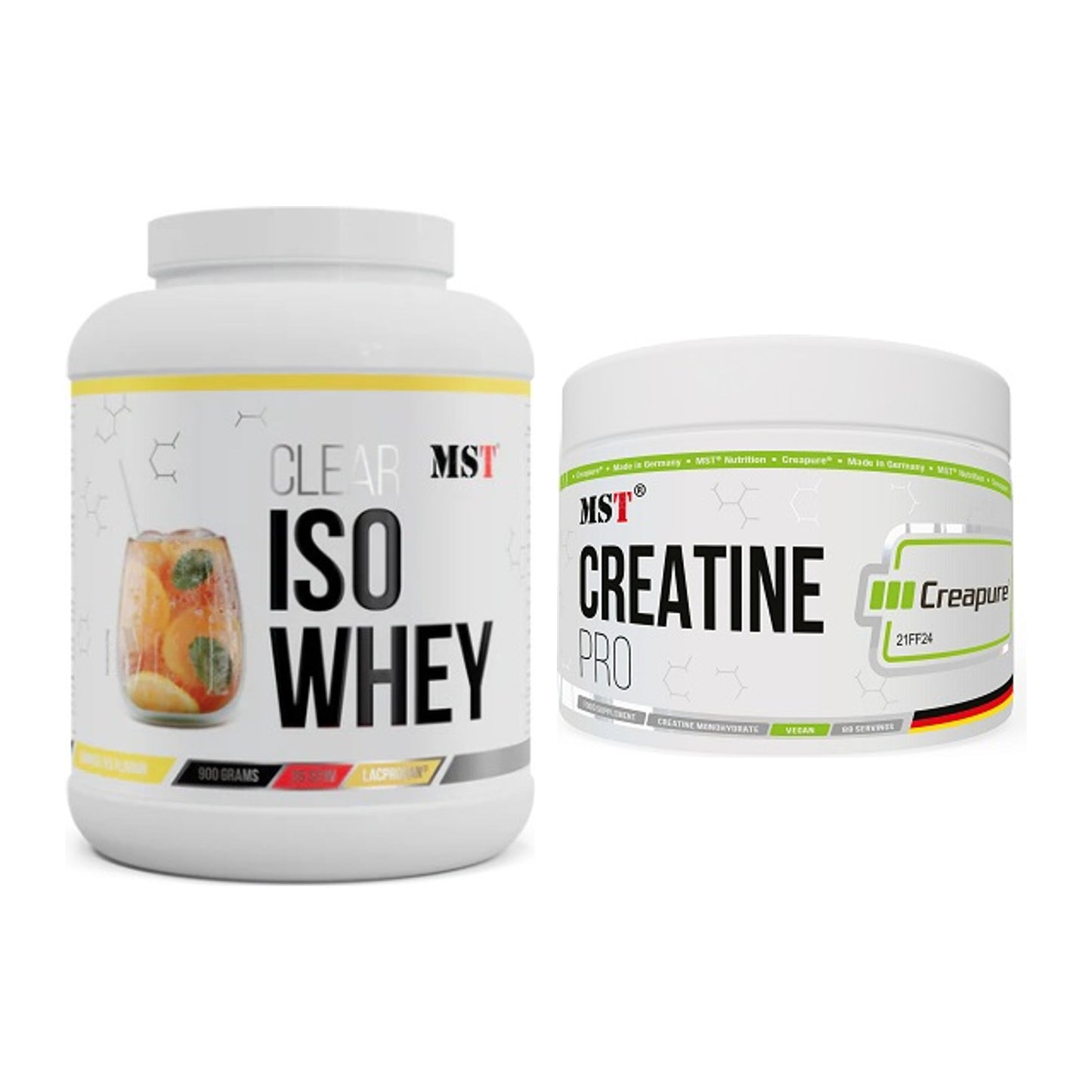 Muskelaufbau-Set: MST Iso Clear + MST Creatin Pro CREAPURE – alle enthaltenen Artikel