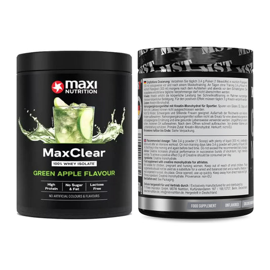 Muskelaufbau-Set: MaxiNutrition MaxClear + MST Creatin Monohydrate – alle enthaltenen Artikel