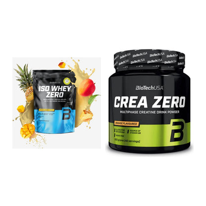 Muskelaufbau-Set: BioTech Iso Whey Zero + BioTech Crea Zero – alle enthaltenen Artikel