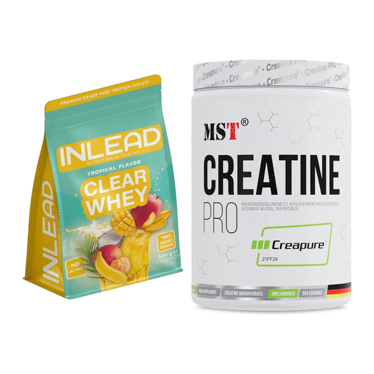 Muskelaufbau-Set: INLEAD Clear Whey Isolate + MST Creatin Pro CREAPURE – alle enthaltenen Artikel