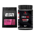 Muskelaufbau-Set: ESN Designer Whey + #GYMJUICE Creatine Monohydrate – alle enthaltenen Artikel