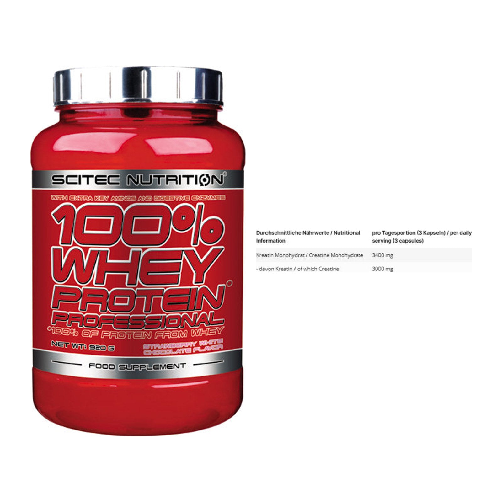 Muskelaufbau-Set: Scitec 100% Whey + INLEAD Creatine – alle enthaltenen Artikel