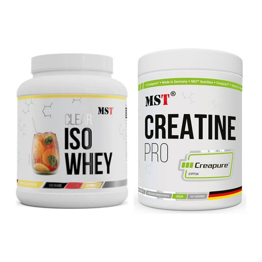 Muskelaufbau-Set: MST Iso Clear + MST Creatin Pro CREAPURE – alle enthaltenen Artikel