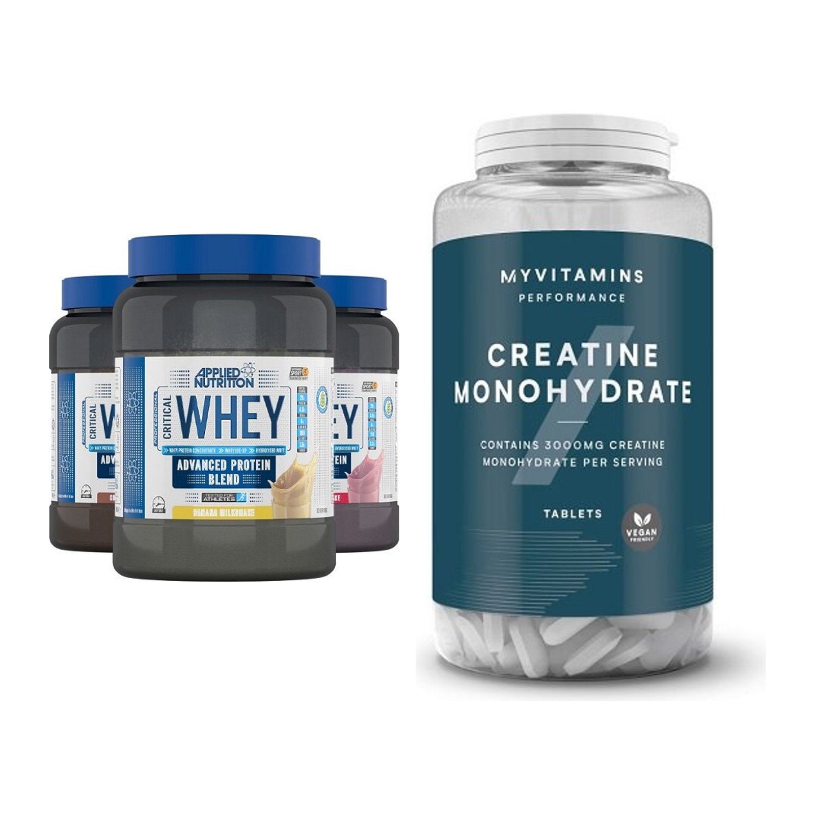 Muskelaufbau-Set: Applied Nutrition + MyProtein MyVitamins – alle enthaltenen Artikel