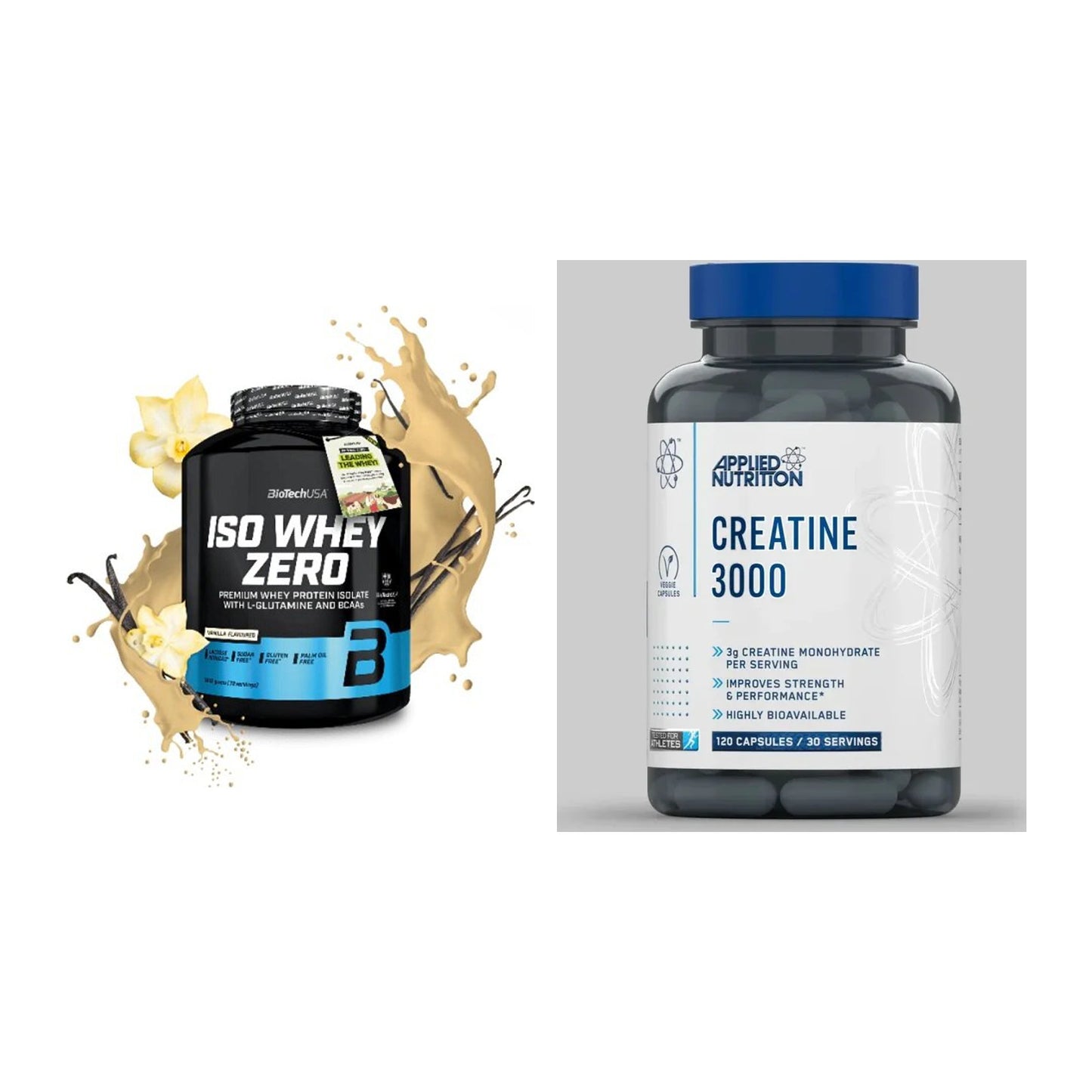 Muskelaufbau-Set: BioTech Iso Whey Zero + Applied Nutrition – alle enthaltenen Artikel