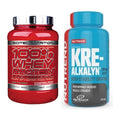 Muskelaufbau-Set: Scitec 100% Whey + Nutrend Kre-Alkalyn – alle enthaltenen Artikel