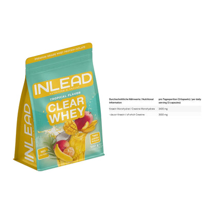 Muskelaufbau-Set: INLEAD Clear Whey + INLEAD Creatine – alle enthaltenen Artikel