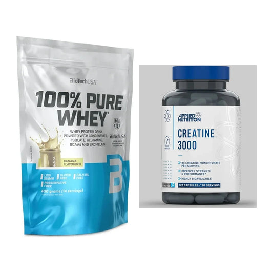 Muskelaufbau-Set: BioTech 100% Pure Whey + Applied Nutrition – alle enthaltenen Artikel