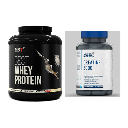 Muskelaufbau-Set: MST Best Whey Protein + Applied Nutrition – alle enthaltenen Artikel