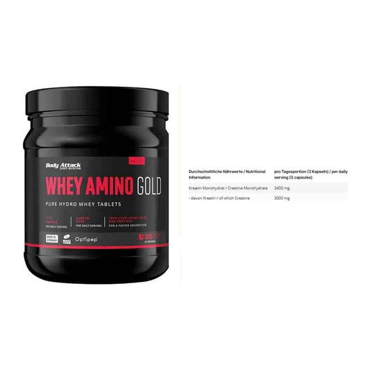 Set per lo sviluppo muscolare: Body Attack Whey Amino + INLEAD Creatine - tutti gli articoli inclusi