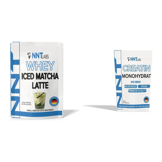 Muskelaufbau-Set: NNT Whey ICED MATCHA LATTE + NNT Creatin Monohydrat – alle enthaltenen Artikel