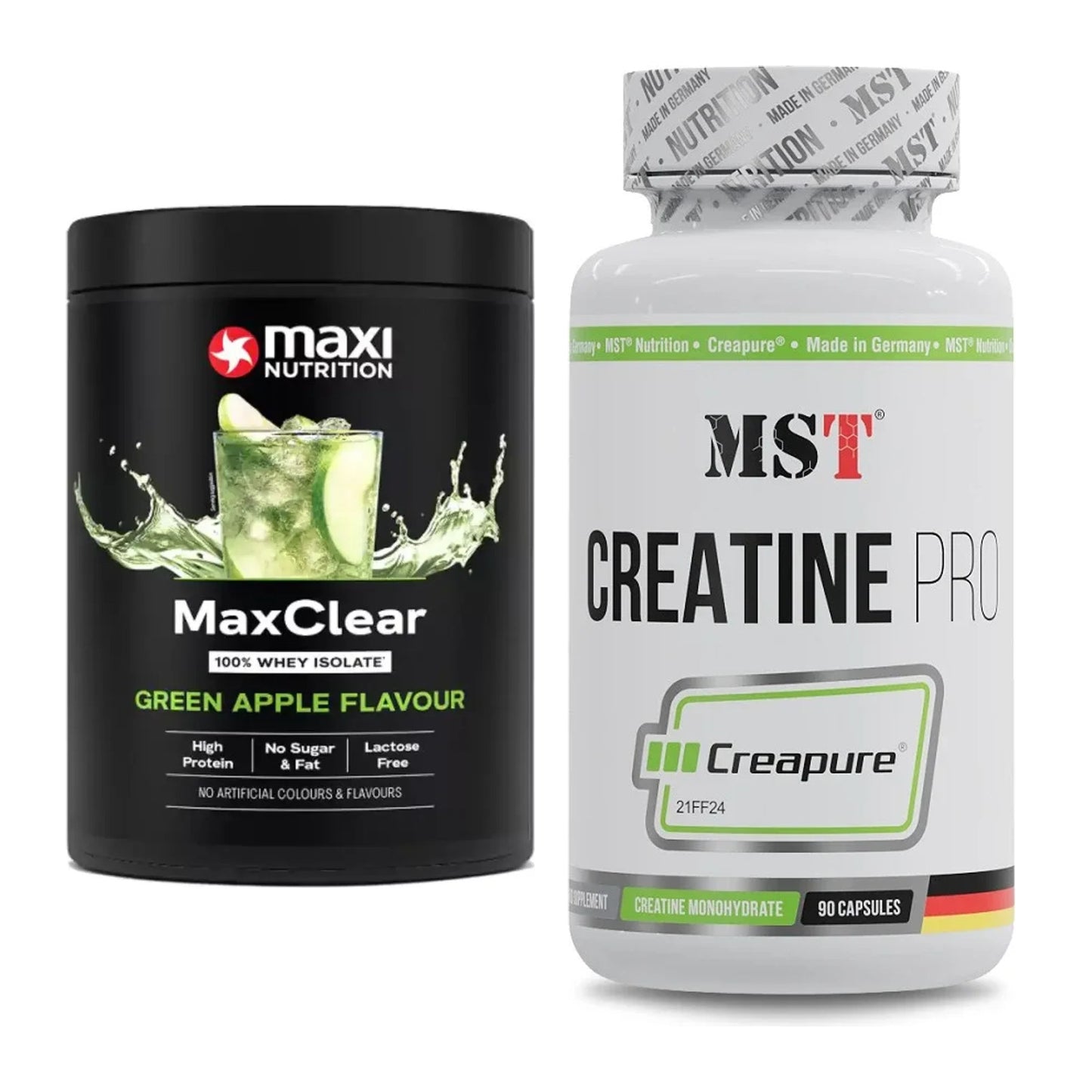 Muskelaufbau-Set: MaxiNutrition MaxClear + MST Creatine Pro – alle enthaltenen Artikel