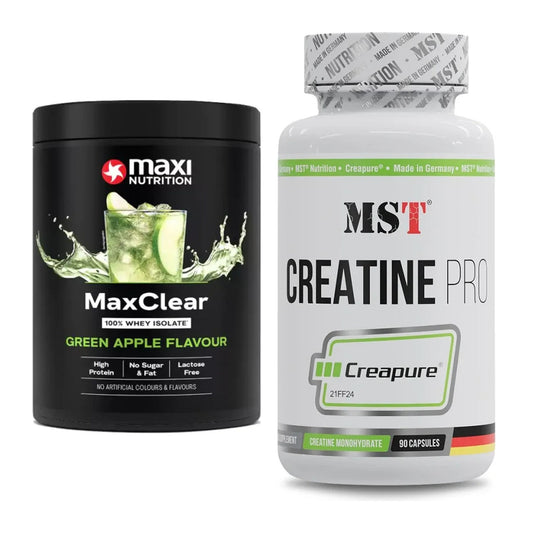 Muskelaufbau-Set: MaxiNutrition MaxClear + MST Creatine Pro – alle enthaltenen Artikel