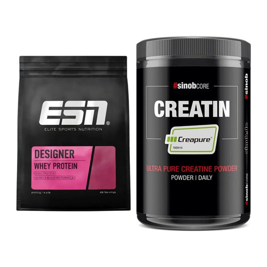 Muskelaufbau-Set: ESN Designer Whey + Sinob Creatin CREAPURE – alle enthaltenen Artikel