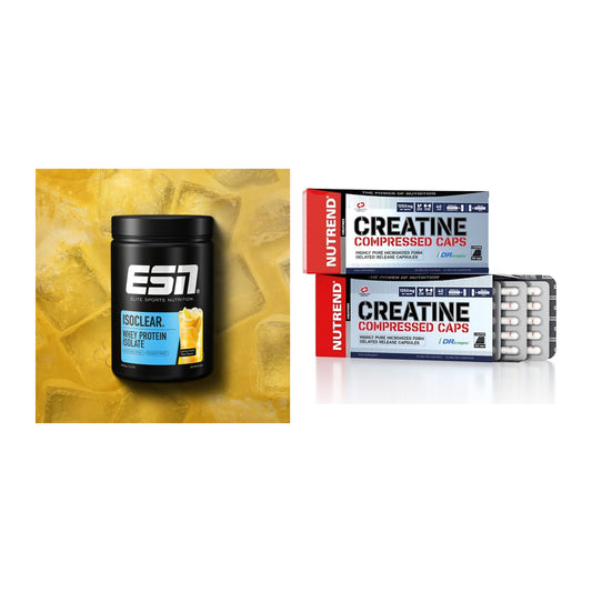 Muskelaufbau-Set: ESN ISOCLEAR Whey + Nutrend Creatine – alle enthaltenen Artikel