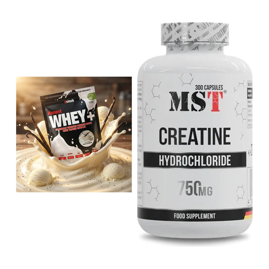 Muskelaufbau-Set: Sinob Honest Whey+ + MST Creatine HCL – alle enthaltenen Artikel