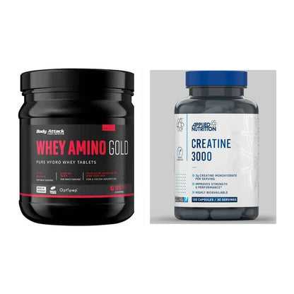 Muskelaufbau-Set: Body Attack Whey Amino + Applied Nutrition – alle enthaltenen Artikel