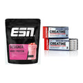 Muskelaufbau-Set: ESN Designer Whey 420g + Nutrend Creatine – alle enthaltenen Artikel
