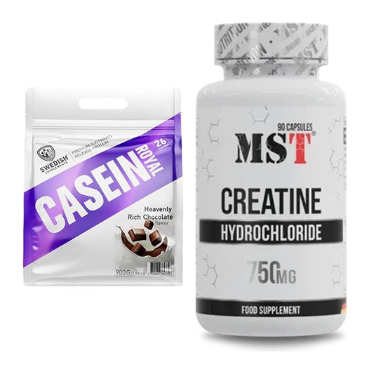 Muskelaufbau-Set: Swedish Supplements Casein Royal + MST Creatin HCL – alle enthaltenen Artikel