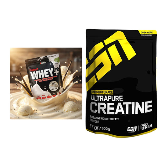 Muskelaufbau-Set: Sinob Honest Whey+ + ESN Ultrapure Creatine – alle enthaltenen Artikel