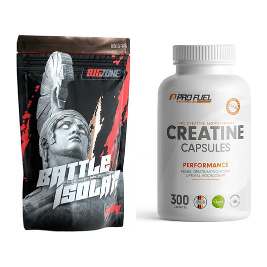 Muskelaufbau-Set: Big Zone Battle Isolate + ProFuel Creatine – alle enthaltenen Artikel