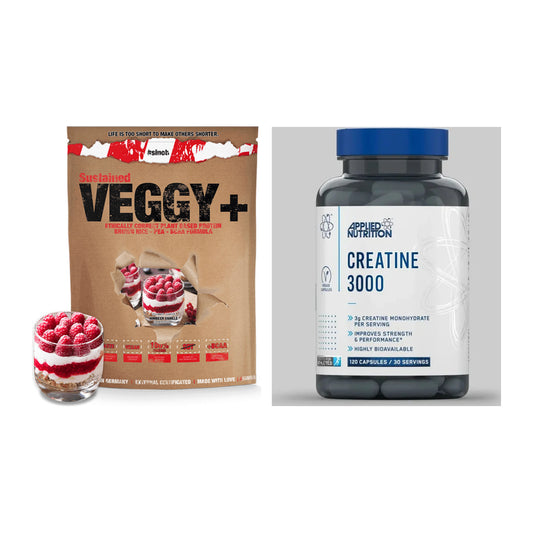 Muskelaufbau-Set: Sinob VEGGY + VEGAN + Applied Nutrition – alle enthaltenen Artikel