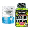 Muskelaufbau-Set: BioTech 100% Pure Whey + Weider Creatin HCL – alle enthaltenen Artikel