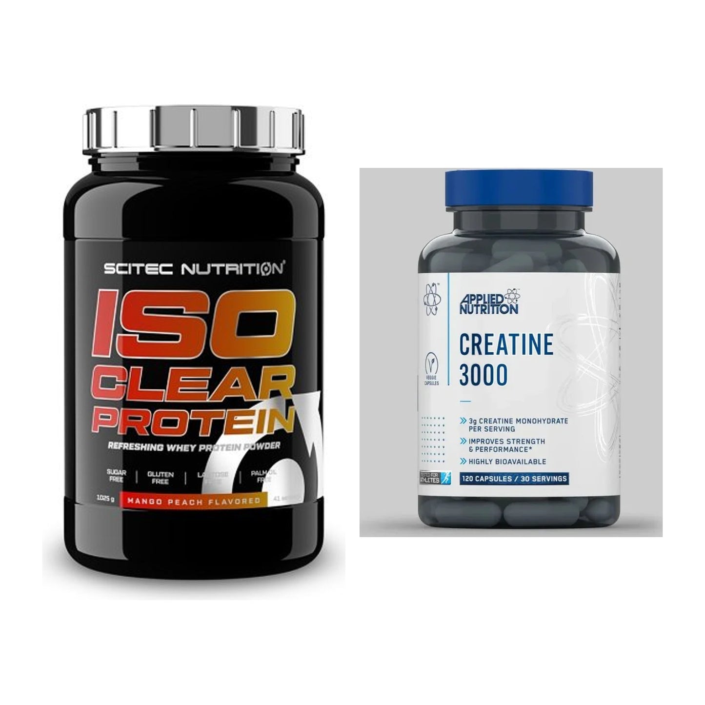 Muskelaufbau-Set: Scitec IsoClear Protein + Applied Nutrition – alle enthaltenen Artikel