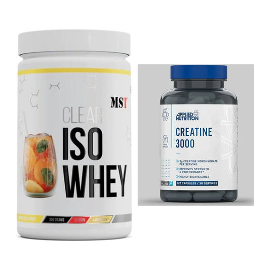 Muskelaufbau-Set: MST Iso Clear + Applied Nutrition Creatine 3000 – alle enthaltenen Artikel
