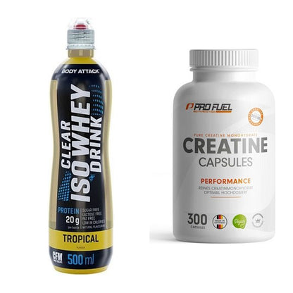 Muskelaufbau-Set: Body Attack Clear Iso + ProFuel Creatine – alle enthaltenen Artikel