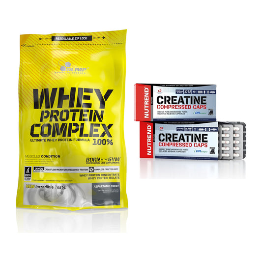 Muskelaufbau-Set: Olimp Whey Protein + Nutrend Creatine – alle enthaltenen Artikel