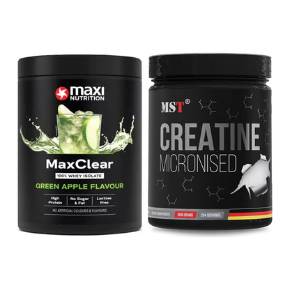 Muskelaufbau-Set: MaxiNutrition MaxClear + MST Creatin Monohydrate – alle enthaltenen Artikel
