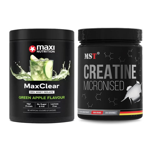Muskelaufbau-Set: MaxiNutrition MaxClear + MST Creatin Monohydrate – alle enthaltenen Artikel