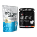 Muskelaufbau-Set: BioTech 100% Pure Whey + MST Creatin Monohydrate – alle enthaltenen Artikel