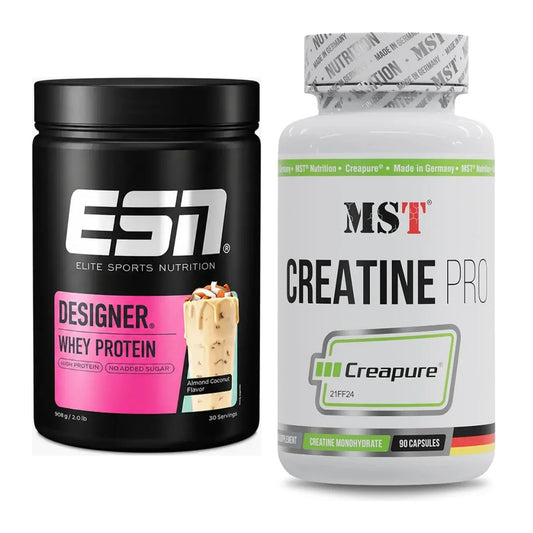 Muskelaufbau-Set: ESN Designer Whey + MST Creatine Pro CREAPURE – alle enthaltenen Artikel