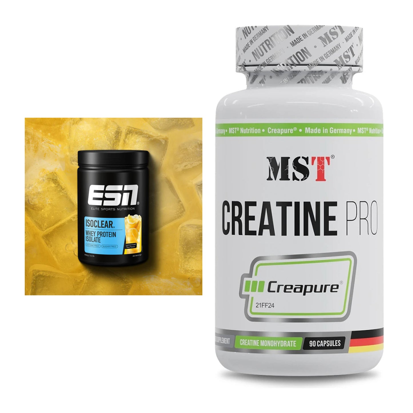 Muskelaufbau-Set: ESN ISOCLEAR Whey + MST Creatine Pro – alle enthaltenen Artikel