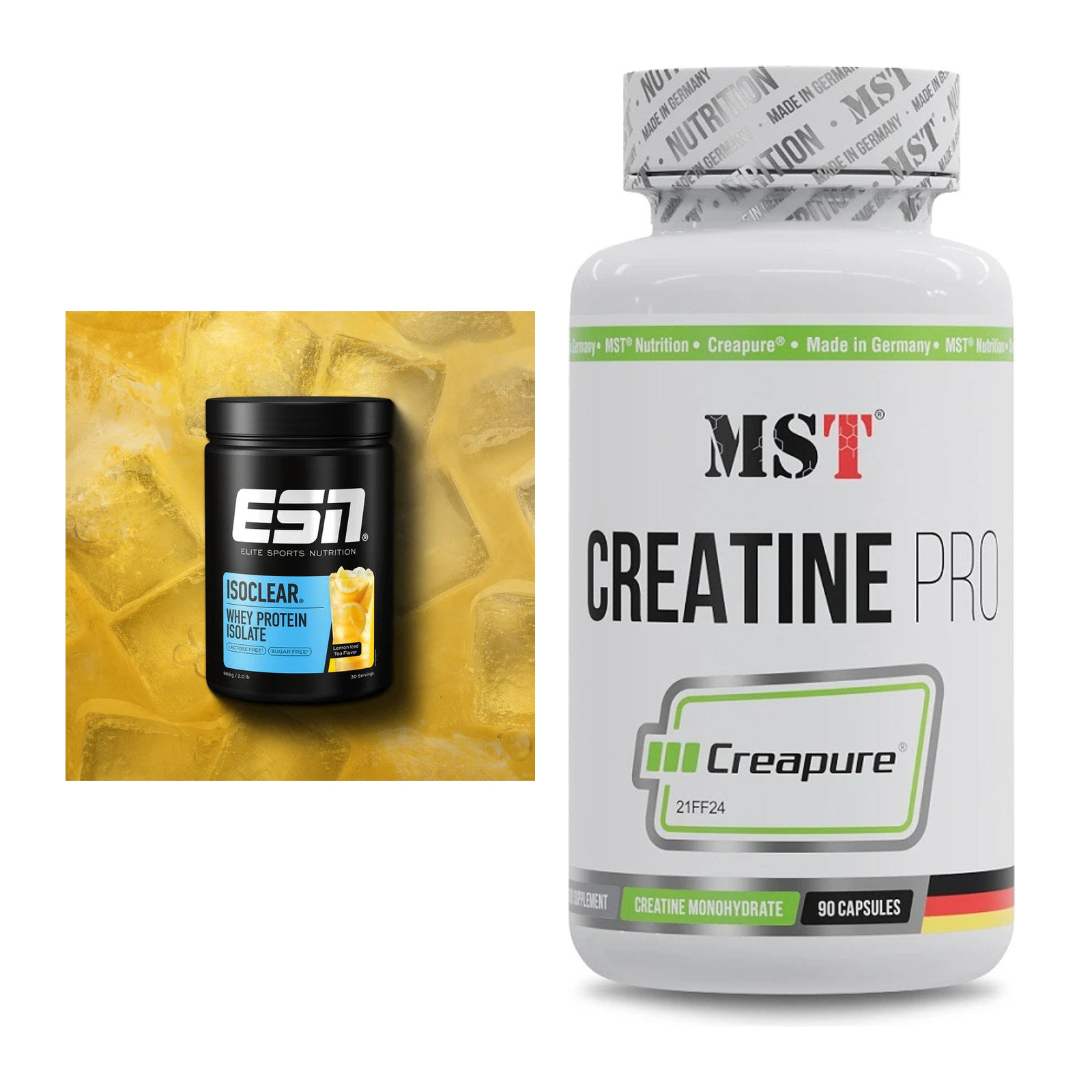 Muskelaufbau-Set: ESN ISOCLEAR Whey + MST Creatine Pro – alle enthaltenen Artikel