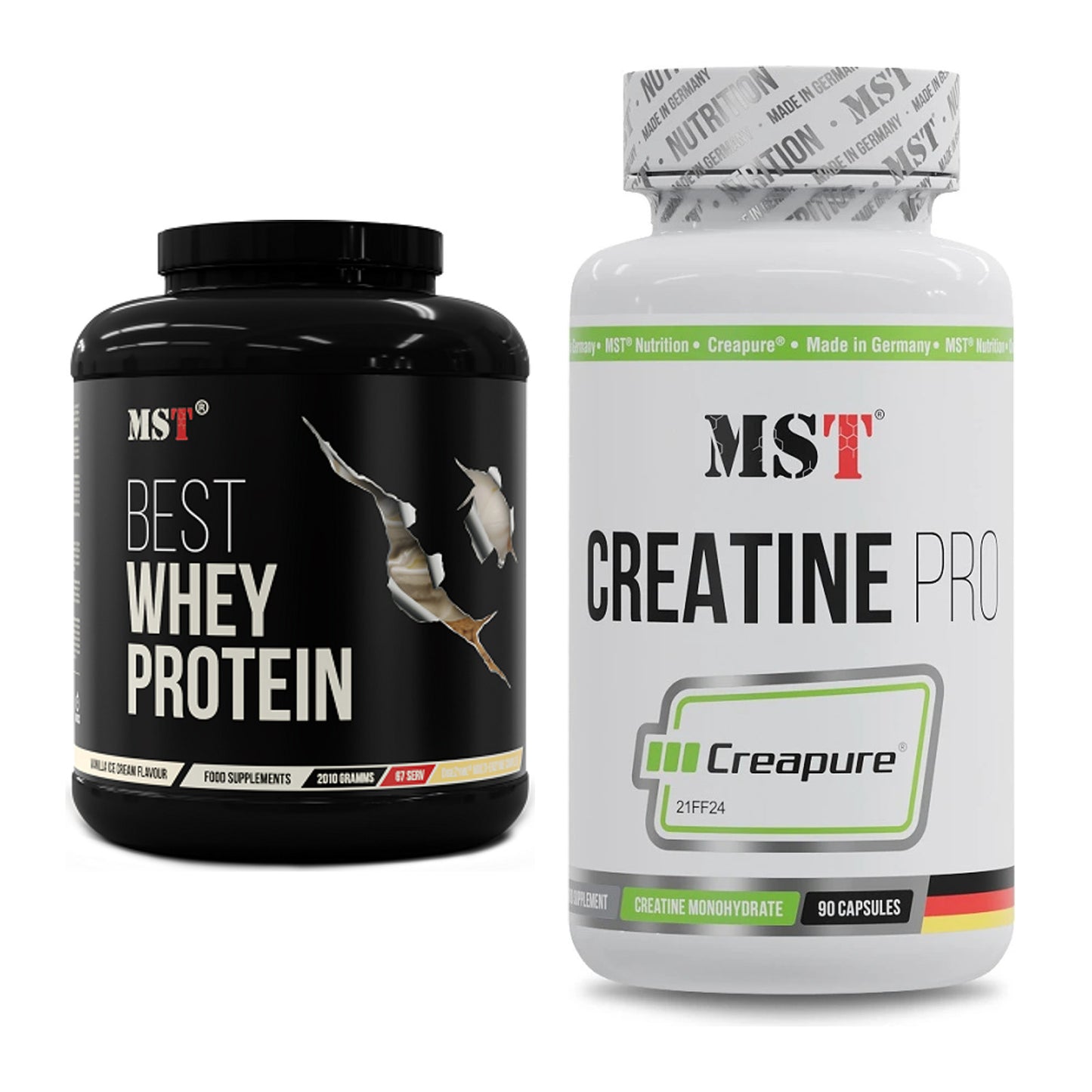 Muskelaufbau-Set: MST Best Whey Protein + MST Creatine Pro CREAPURE – alle enthaltenen Artikel