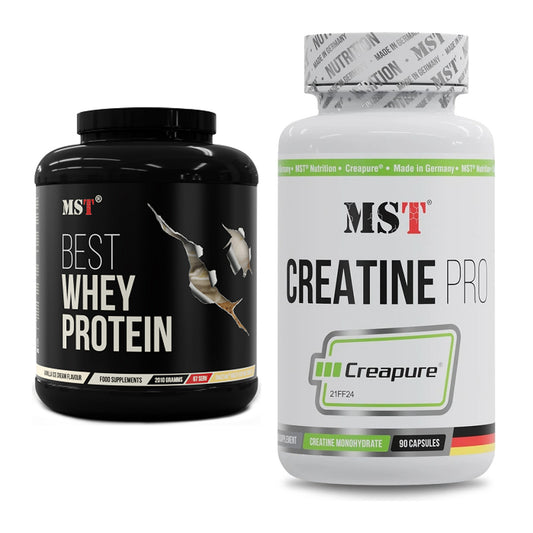 Muskelaufbau-Set: MST Best Whey Protein + MST Creatine Pro CREAPURE – alle enthaltenen Artikel