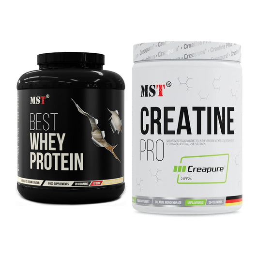 MST Muskelaufbau-Set: Best Whey Protein + Creatin Pro CREAPURE – alle enthaltenen Artikel