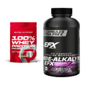 Muskelaufbau-Set: Scitec 100% Whey Protein + EFX Kre-Alkalyn 3000 – alle enthaltenen Artikel