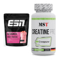 Muskelaufbau-Set: ESN Designer Whey + MST Creatine Pro CREAPURE – alle enthaltenen Artikel
