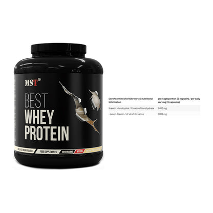 Muskelaufbau-Set: MST Best Whey Protein + INLEAD Creatine – alle enthaltenen Artikel