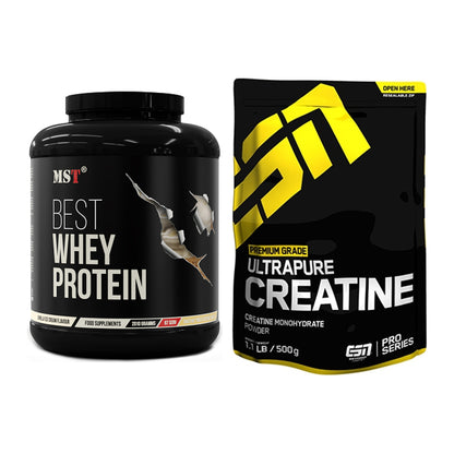 Muskelaufbau-Set: MST Best Whey Protein + ESN Ultrapure Creatine – alle enthaltenen Artikel