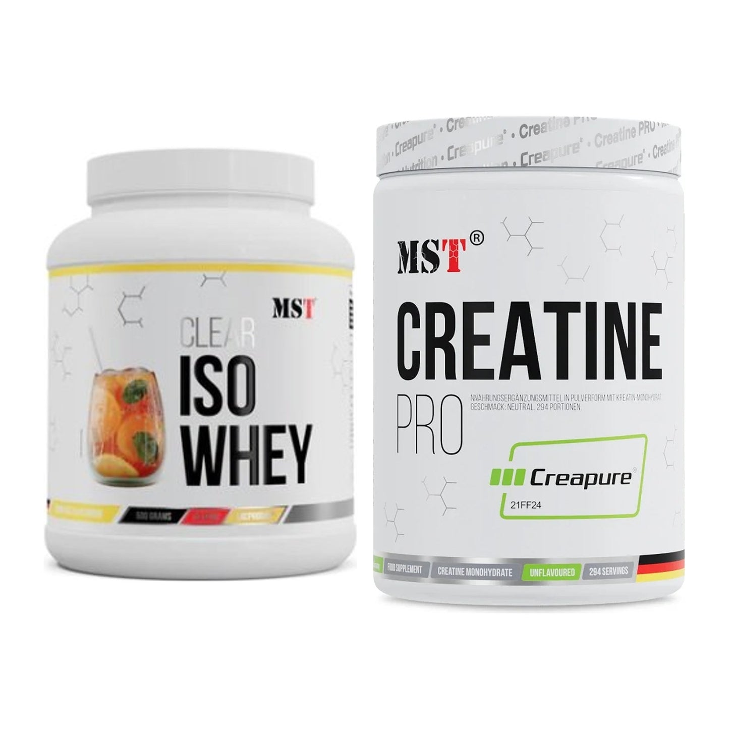Muskelaufbau-Set: MST Iso Clear + MST Creatin Pro CREAPURE – alle enthaltenen Artikel