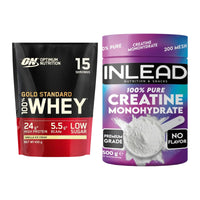 Muskelaufbau-Set: ON Whey Gold Standard + INLEAD Creatine